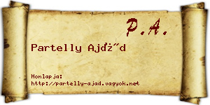 Partelly Ajád névjegykártya